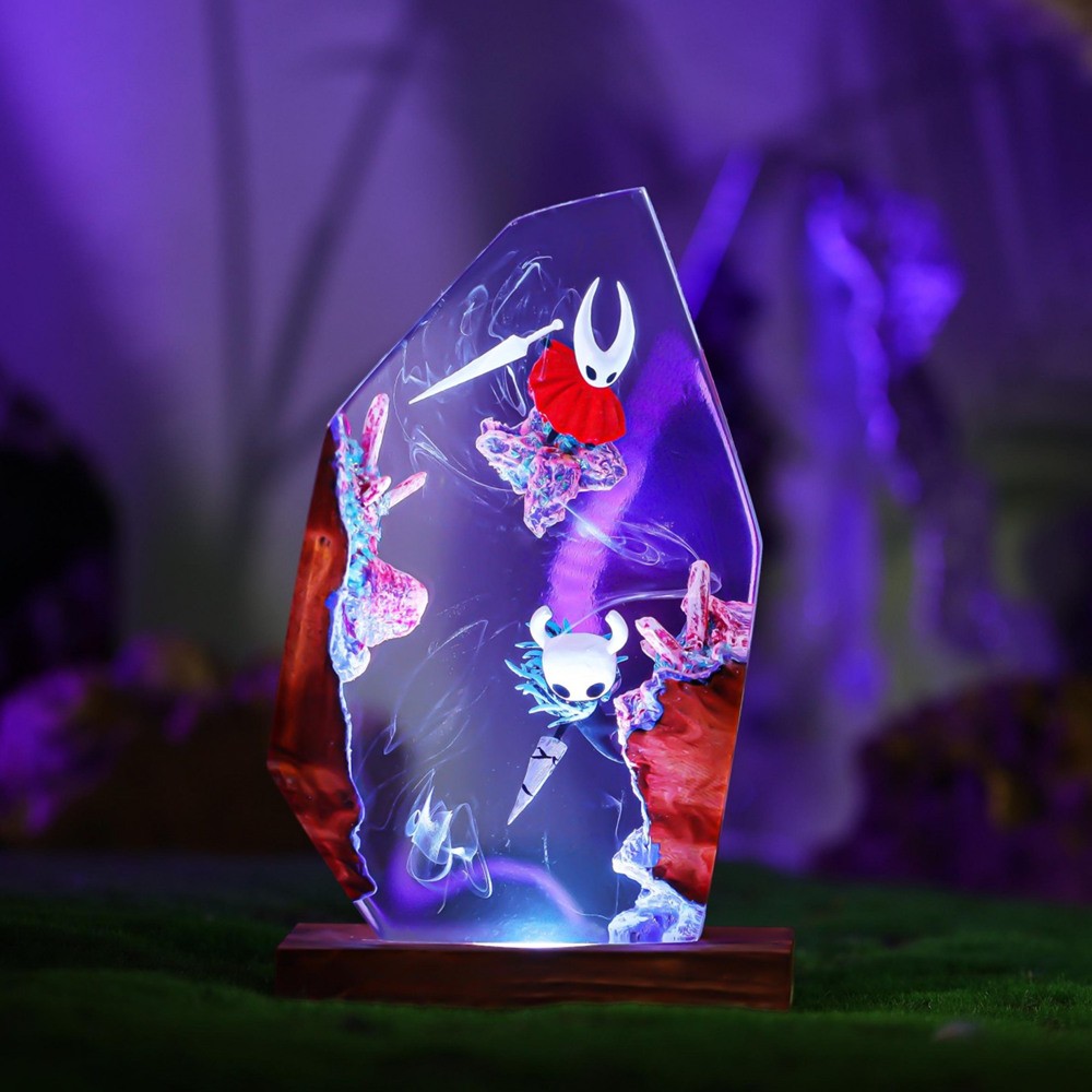 Resin Lamp Epoxy Lamp Handmade Silksong Night Light Gothic Table Decor Christmas Gift