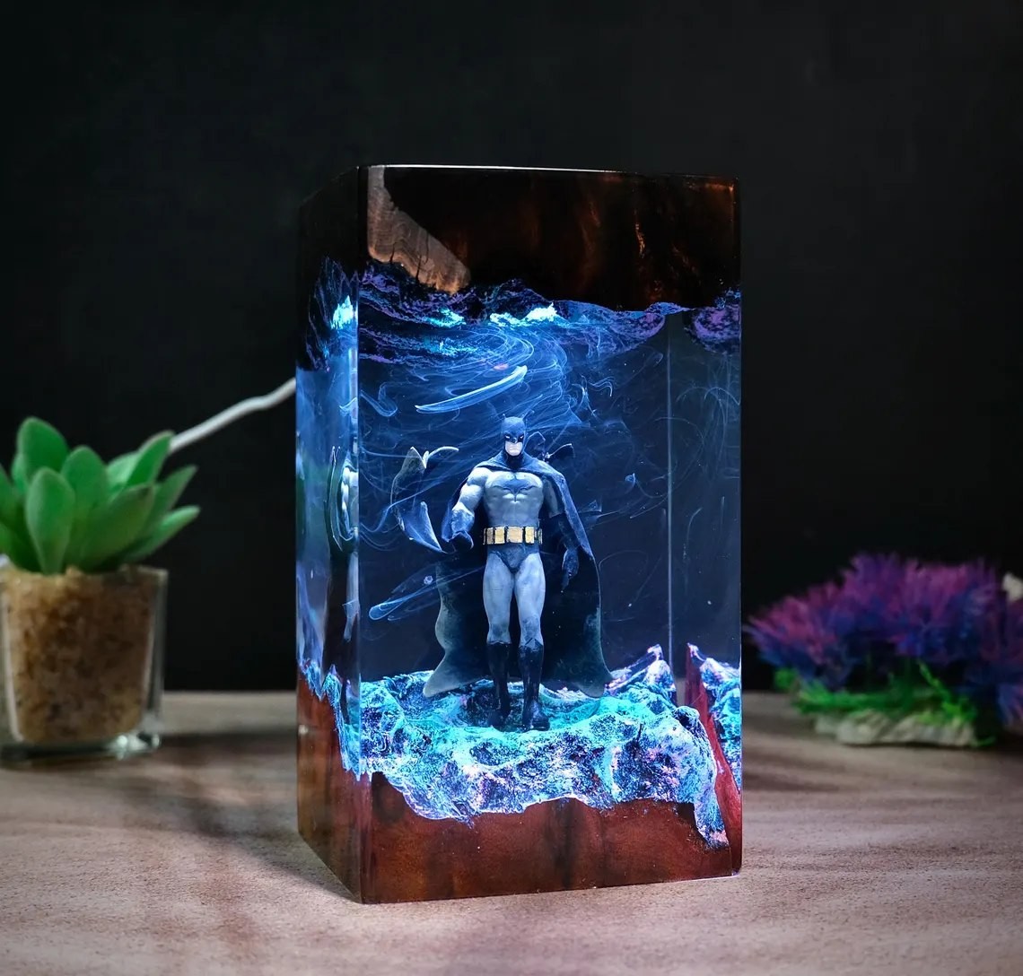 Resin Wood Lamp Art Home Decor For Birthday Christmas Gift Ideas