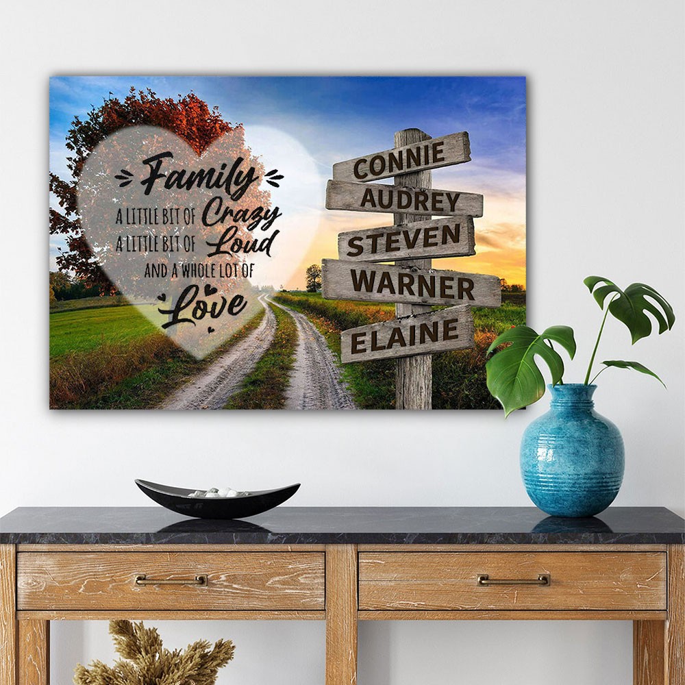 Personalized Last Name Birth Date Vintage Street Sign Multiple Names Premium Wall Art Best Gift For Family