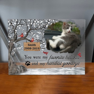 Custom Acrylic Photo Plaque I'm Always With You Memorial Gift for Pet Lovers