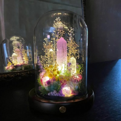 Bestseller ❗❗ Enchanted Forest Amethyst Crystal Lamp For Christmas Gift