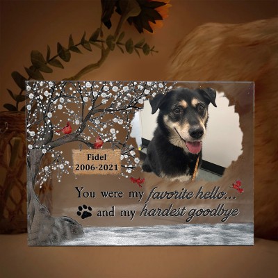 Custom Acrylic Photo Plaque I'm Always With You Memorial Gift for Pet Lovers