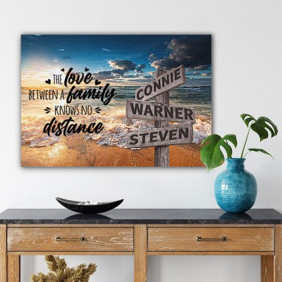 Personalized Last Name Birth Date Vintage Street Sign Multiple Names Premium Wall Art Best Gift For Family