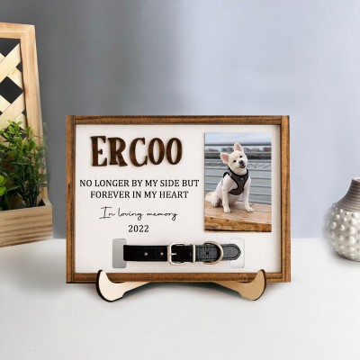 Personalized Loss of Pet Collar Frame  Memorial Gift For Pet Lovers