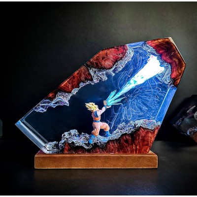 Resin Wood Lamp Art Home Decor For Birthday Christmas Gift Ideas