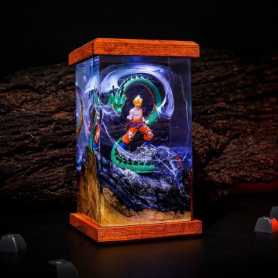 Resin Wood Lamp Art Home Decor For Birthday Christmas Gift Ideas