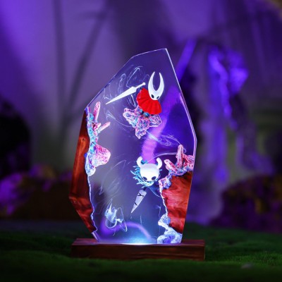 Resin Lamp Epoxy Lamp Handmade Silksong Night Light Gothic Table Decor Christmas Gift