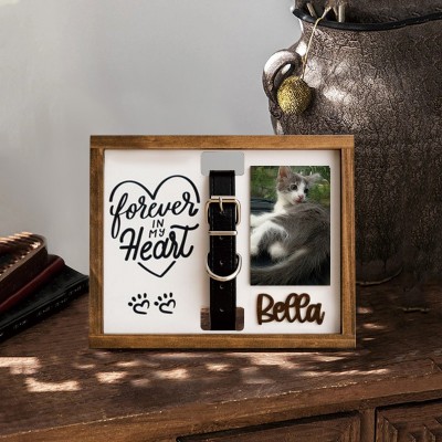 Personalized Loss of Pet Collar Frame  Memorial Gift For Pet Lovers