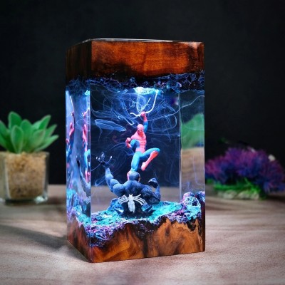Resin Wood Lamp Art Home Decor For Birthday Christmas Gift Ideas