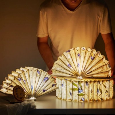 Paper Flower Lamp for Unique Home Decor Christmas Gift Ideas