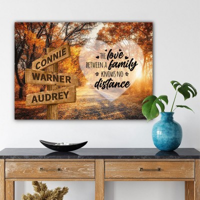 Personalized Last Name Birth Date Vintage Street Sign Multiple Names Premium Wall Art Best Gift For Family