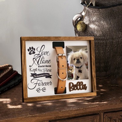 Personalized Loss of Pet Collar Frame  Memorial Gift For Pet Lovers