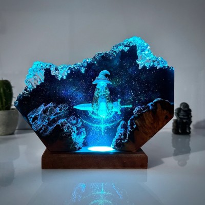 Bestseller ❗❗ Resin Wood Table Lamp Art Home Decor For Christmas Birthday Gift