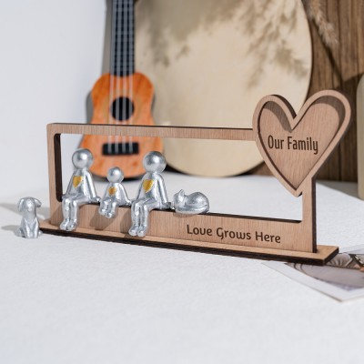 Love Grows Here Personalized Sculpture Figurines For Mother's Day Gift Ideas