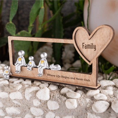 We Made A Family Personalized Sculpture Figurines For Mother's Day Gift Ideas