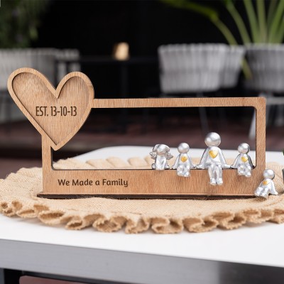 We Made A Family Personalized Sculpture Figurines For Mother's Day Gift Ideas