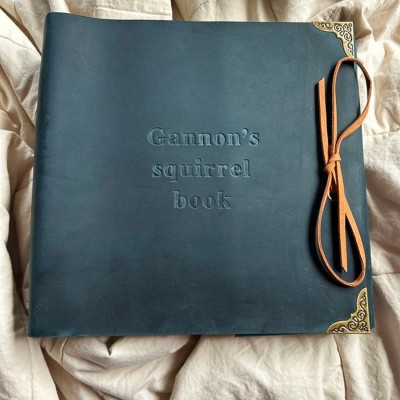 Personalized Our Adventure Book Leather Photo Album For Valentine's Day Anniversary Gift