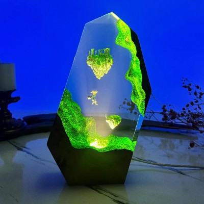 Handmade Resin Wood Lamp For Boyfriend Girlfriend Couple Gift