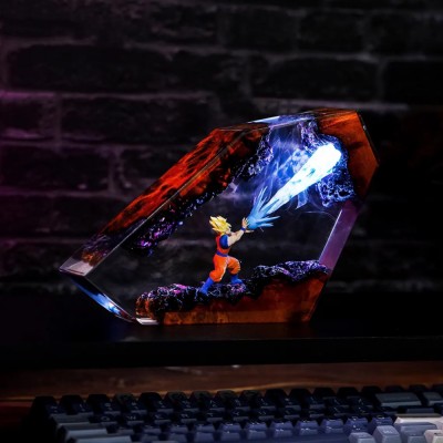 Handmade Diorama Anime Resin Lamp For Him Dad Father's Day Gift
