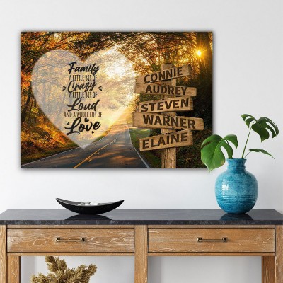 Personalized Last Name Birth Date Vintage Street Sign Multiple Names Premium Wall Art Best Gift For Family