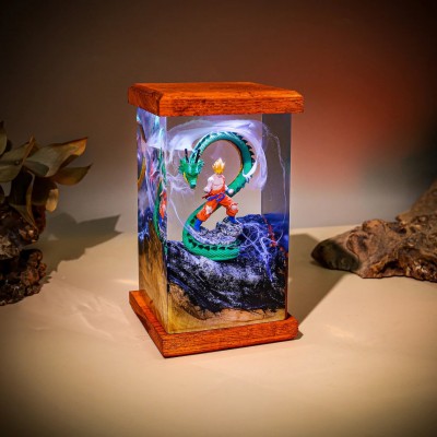 Resin Wood Lamp Art Home Decor For Birthday Christmas Gift Ideas