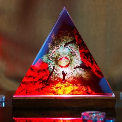 Resin Table Wood Lamp Art Home Decor For Christmas Birthday Gift