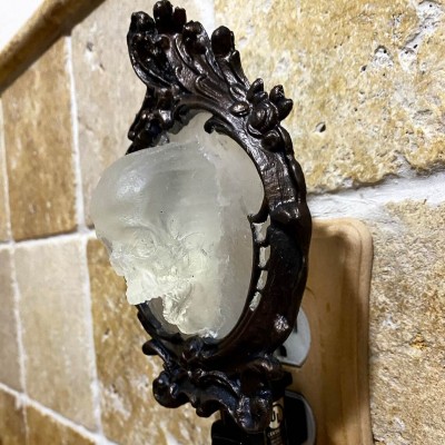 Spectral Skull Night Light for Gothic Fantasy Home Decor