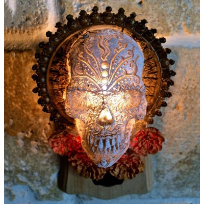 Dia de los Muertos Night Light for Gothic Fantasy Home Decor