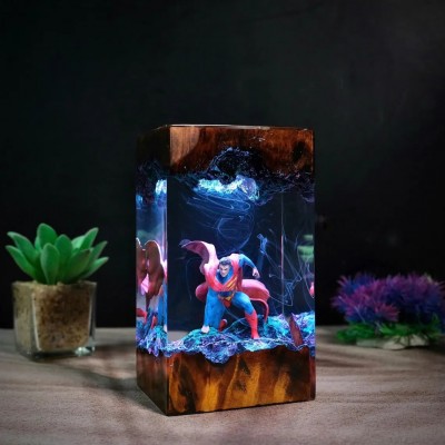 Resin Wood Lamp Art Home Decor For Birthday Christmas Gift Ideas