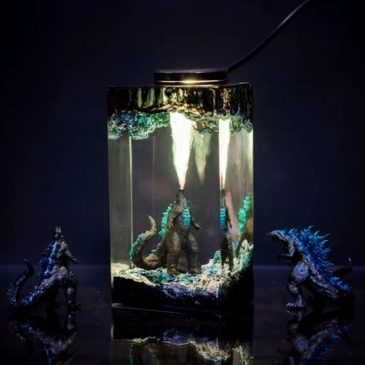 Handmade Resin Wood Lamp For Boyfriend Girlfriend Couple Gift