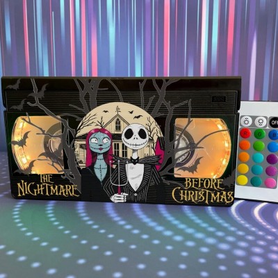 Horror Movie Retro VHS Lamp Halloween Gift